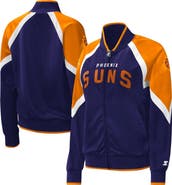 STARTER Women's Starter Purple Phoenix Suns Slam Dunk Raglan Full-Zip Track Jacket
