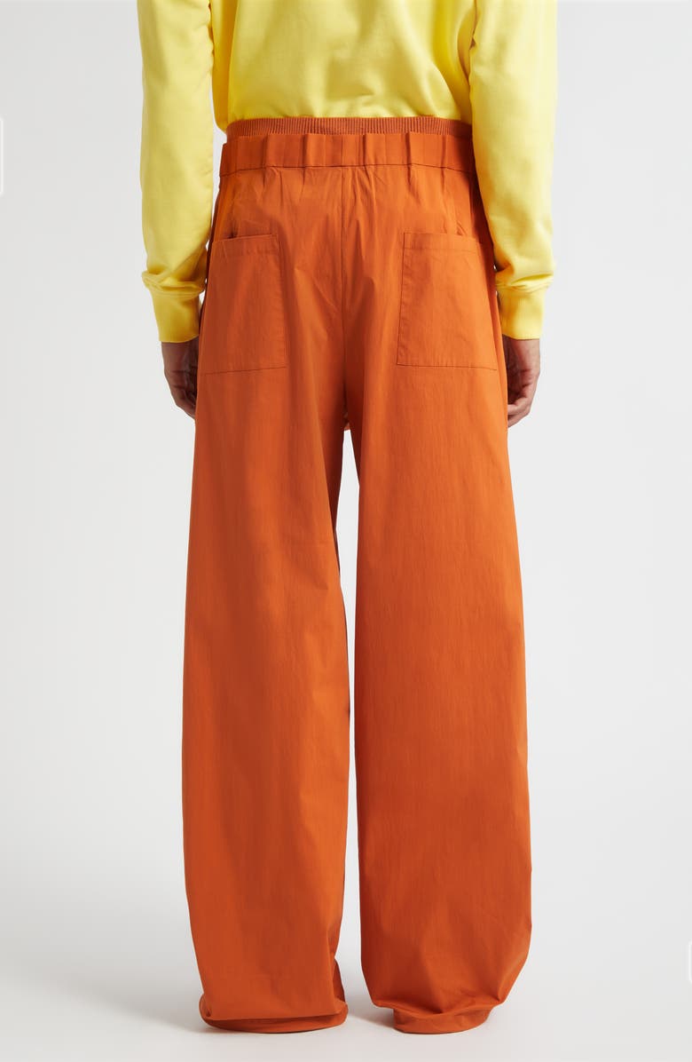 JW Anderson Gathered Waist Track Pants, Alternate, color, Ginger