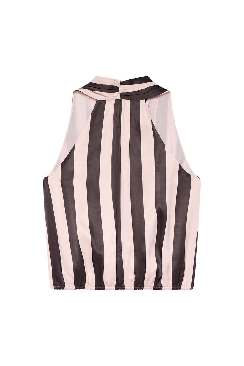 Striped Wrap Top, Alternate, color, Brown