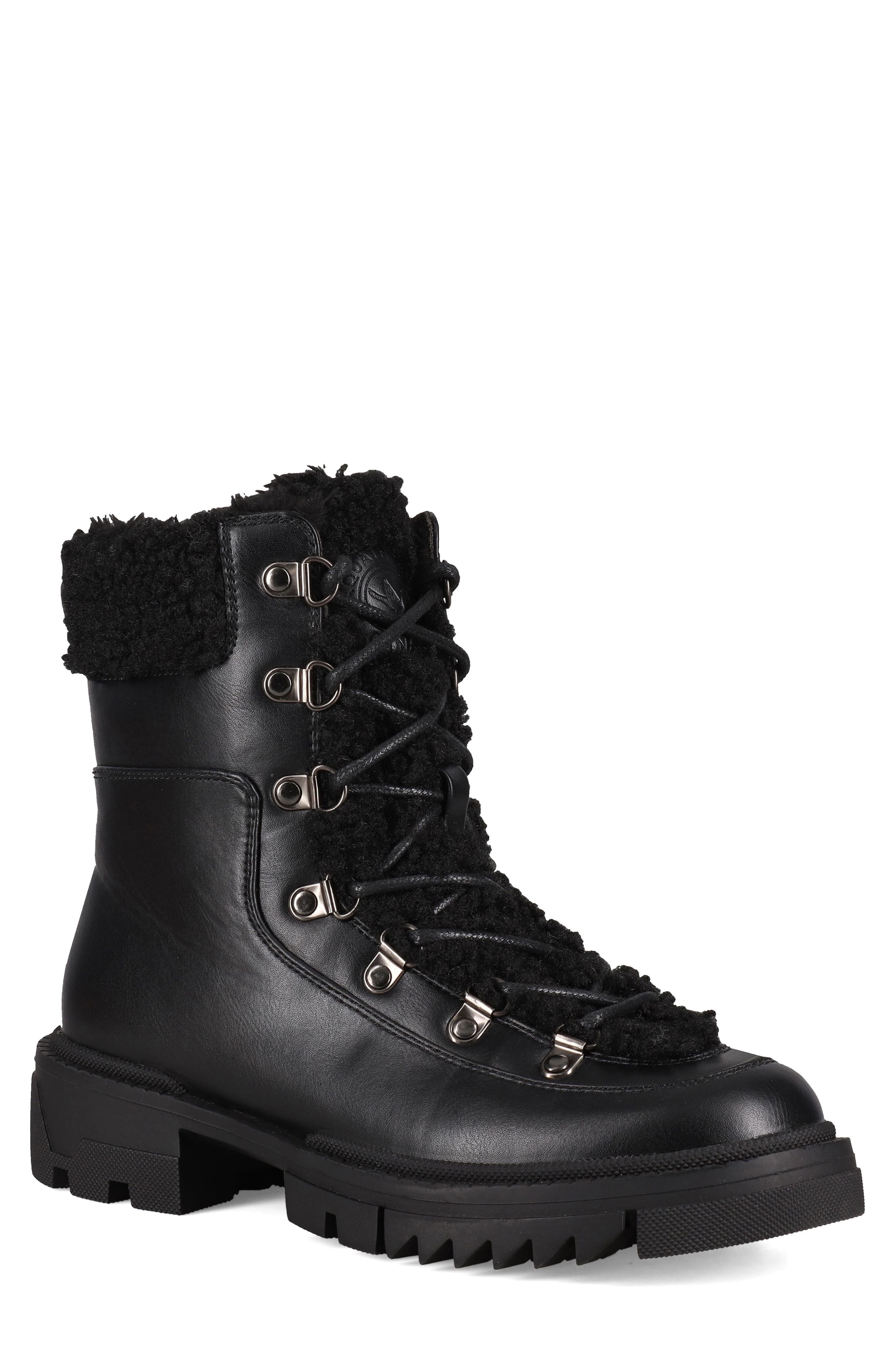 AQUATHERM BY SANTANA CANADA Nessa Faux Fur Lug Sole Boot, Main, color, 