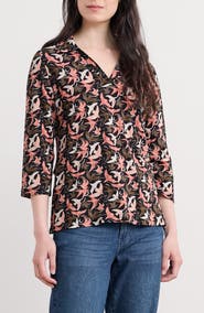 Seasalt Cornwall Wavecrest Print Organic Cotton Top