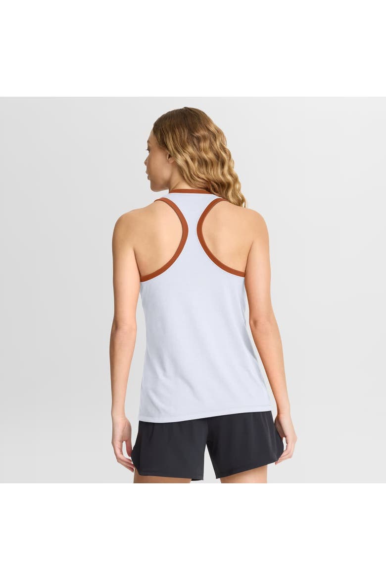 Women's Nike White Texas Longhorns Uni Name Tri-Blend Dri-FIT Tank Top, Alternate, color, White