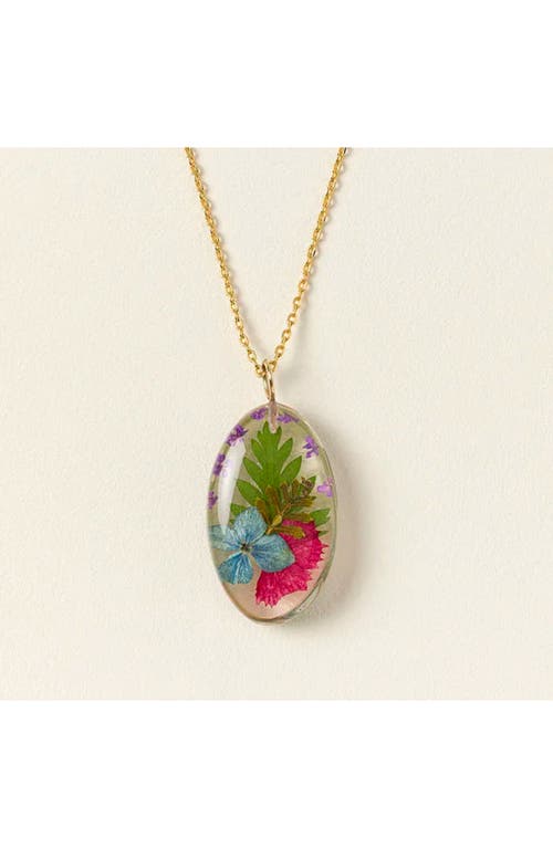 Belart Mother And Daughter Flower Pendant Necklace In Multi
