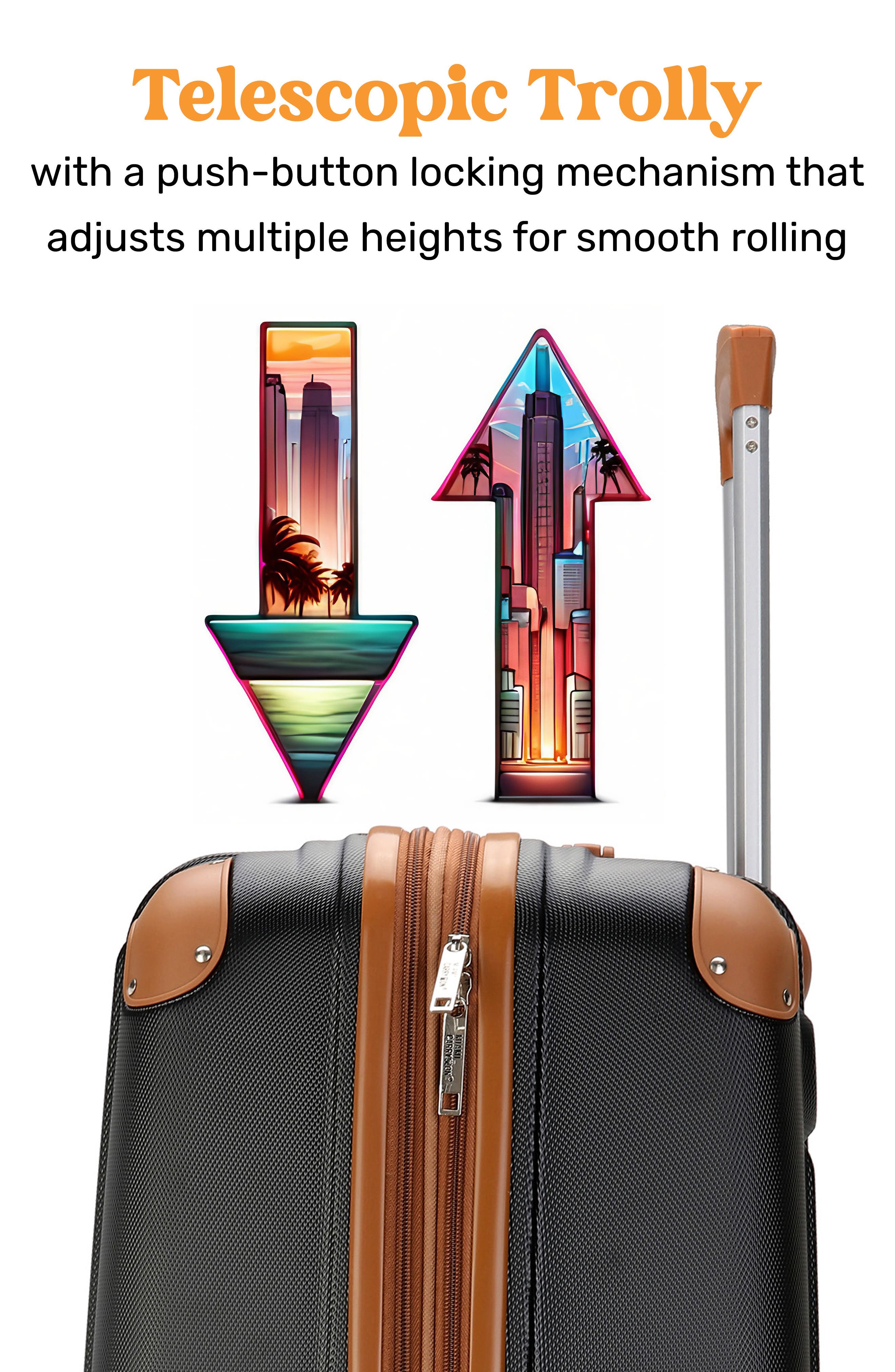 Miami Carry On Collins 3-Piece Hardside Spinner Luggage Set, Alternate, color, Black