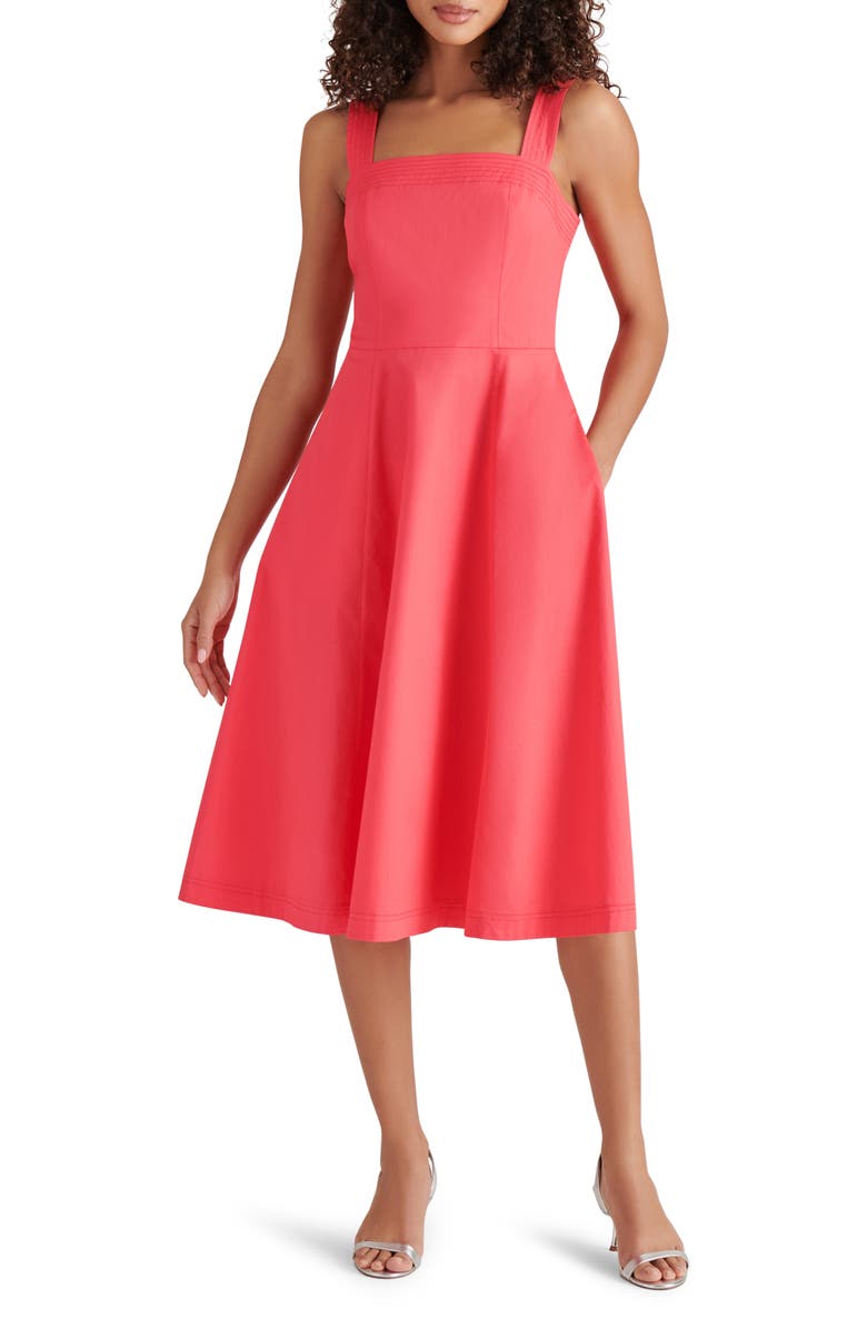 Steve Madden Dolly Stretch Cotton Dress, Main, color,
