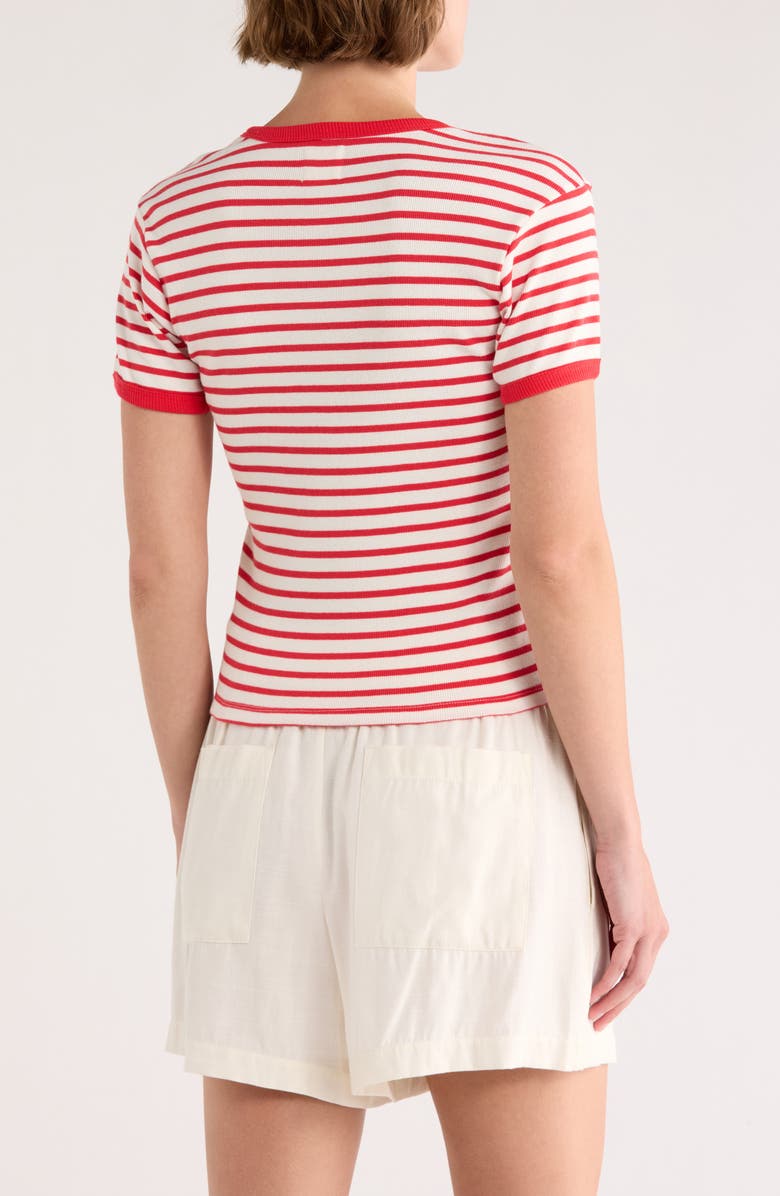 Hurley Just a Girl Fitted T-Shirt, Alternate, color, Rococco Red