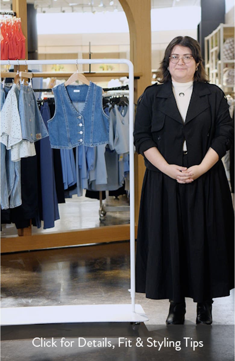 Kids' Denim Button-Up Vest, sales video thumbnail