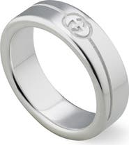 Gucci Interlocking-G Tag Sterling Silver Ring