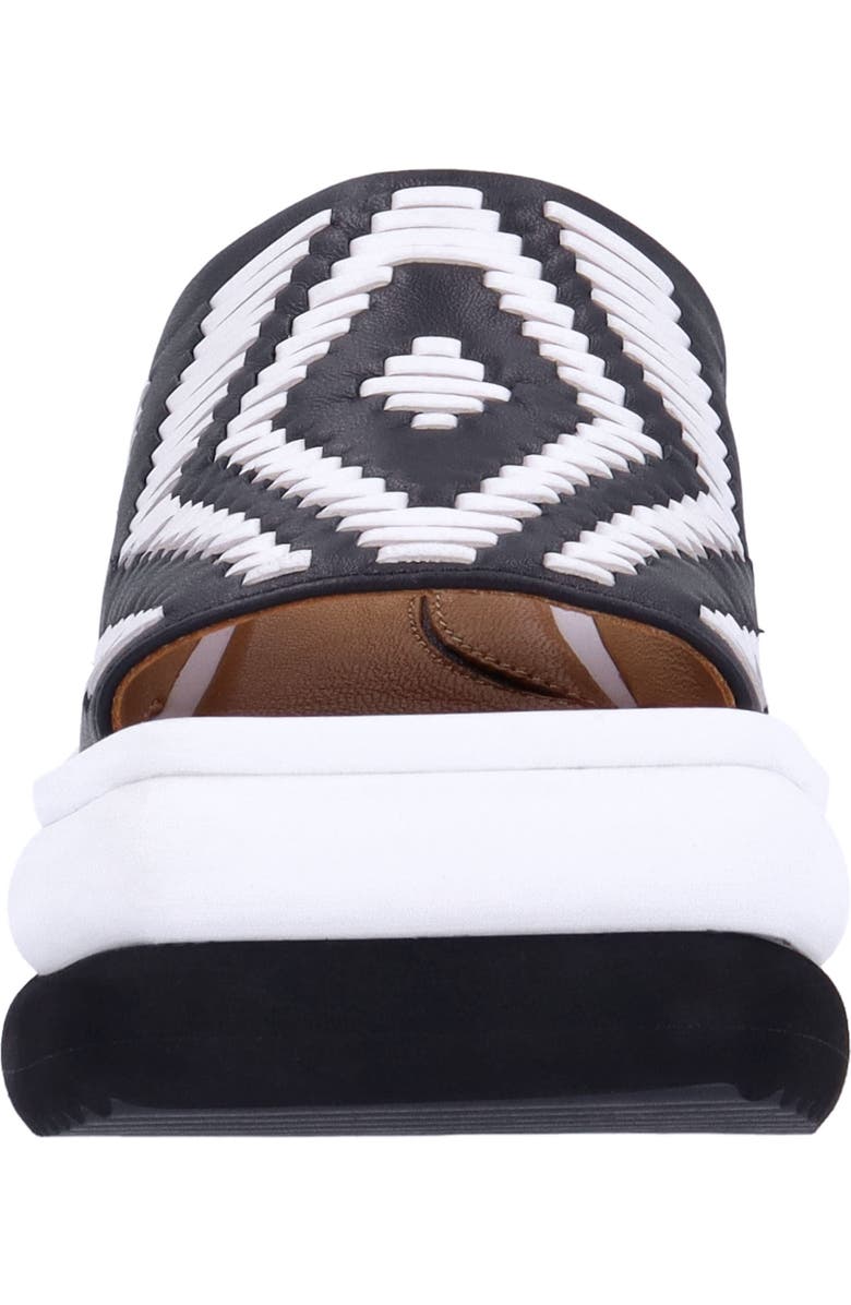 L'Amour des Pieds Eviana Platform Slide Sandal, Alternate, color, Black/ White