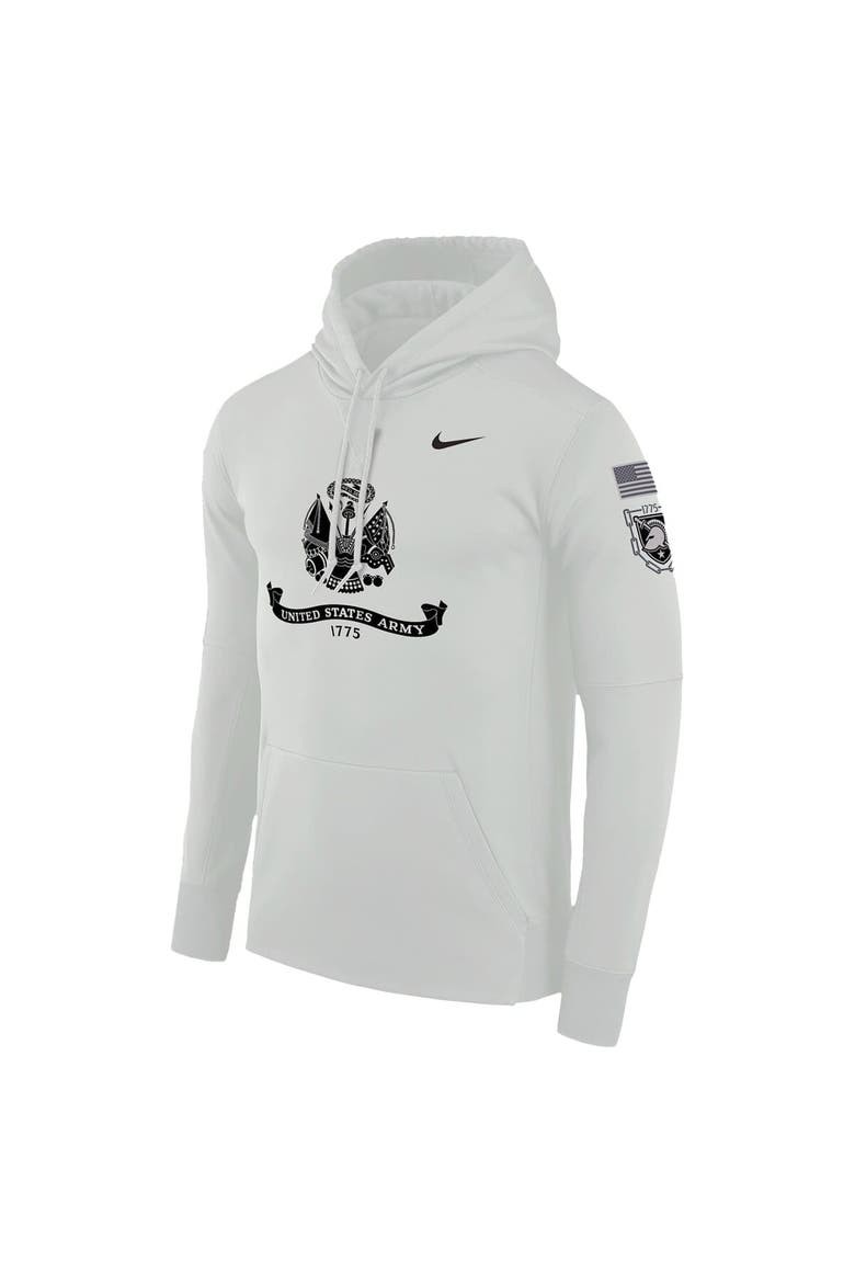 Men's Nike Gray Army Black Knights Army 250 Collection Therma Hoodie, Alternate, color, Gray