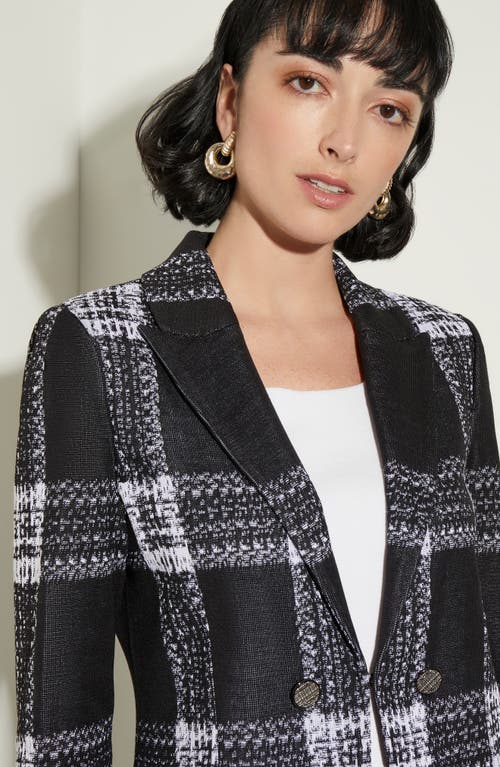 Misook Plaid Knit Blazer