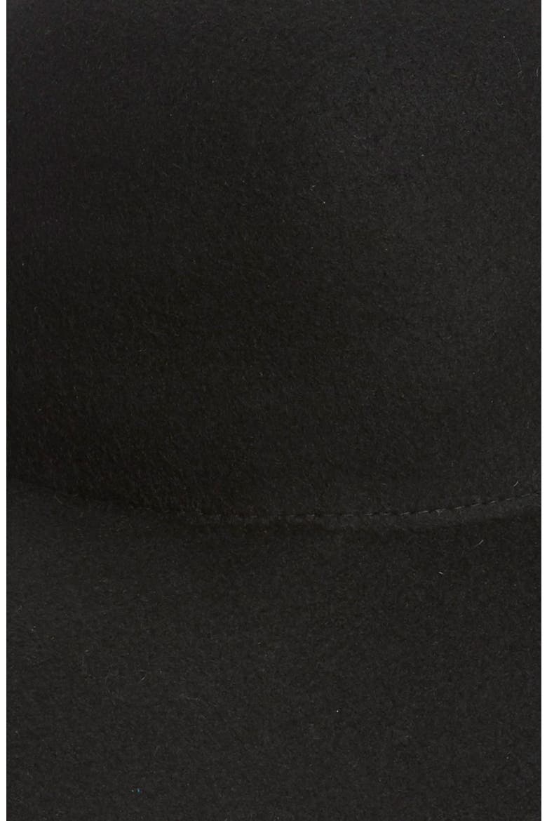 Whipstitch Wool Floppy Hat, Alternate, color, BLACK