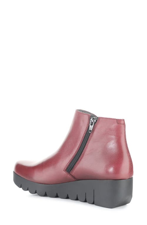 Fly London Vang Wedge Bootie In Red