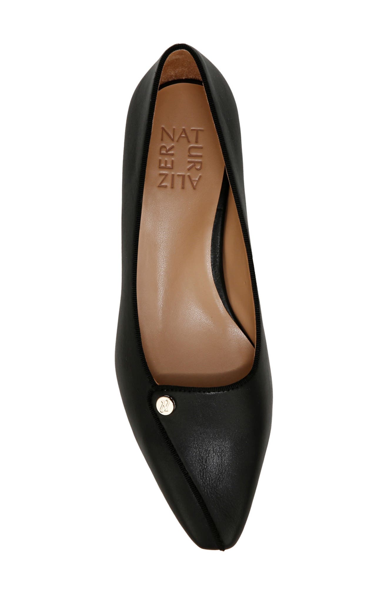 Naturalizer Georgia Pump, Alternate, color, Black Faux Leather