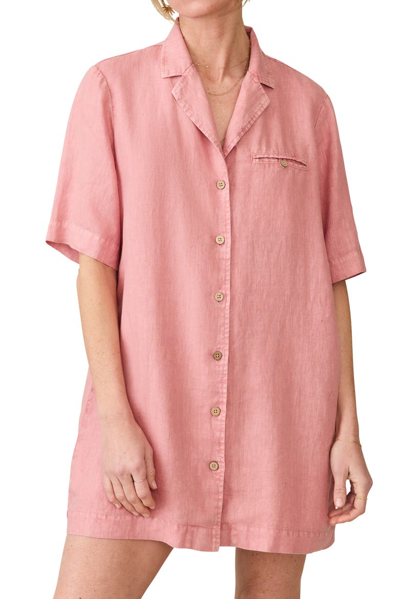 point linen shirt dress Point Linen Shirt Dress