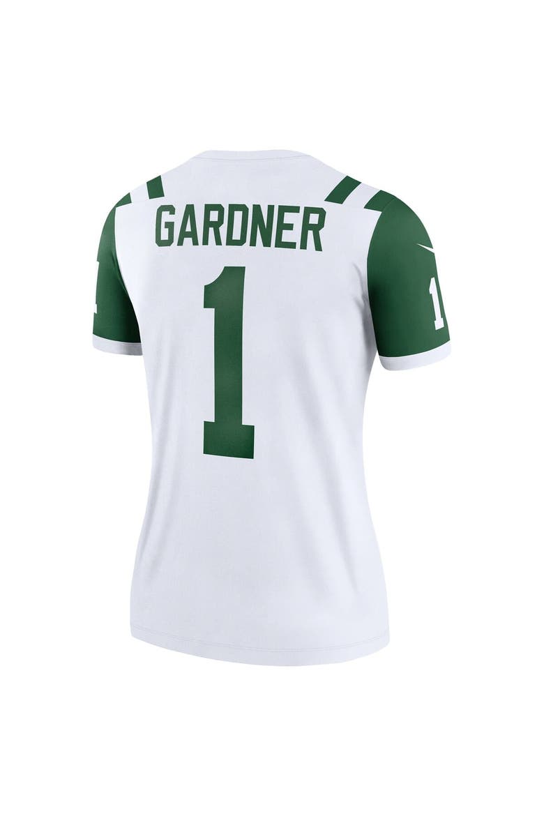 Women's Nike Ahmad Sauce Gardner Classic Alternate White New York Jets Alternate Legend Player Performance Top, Alternate, color, White