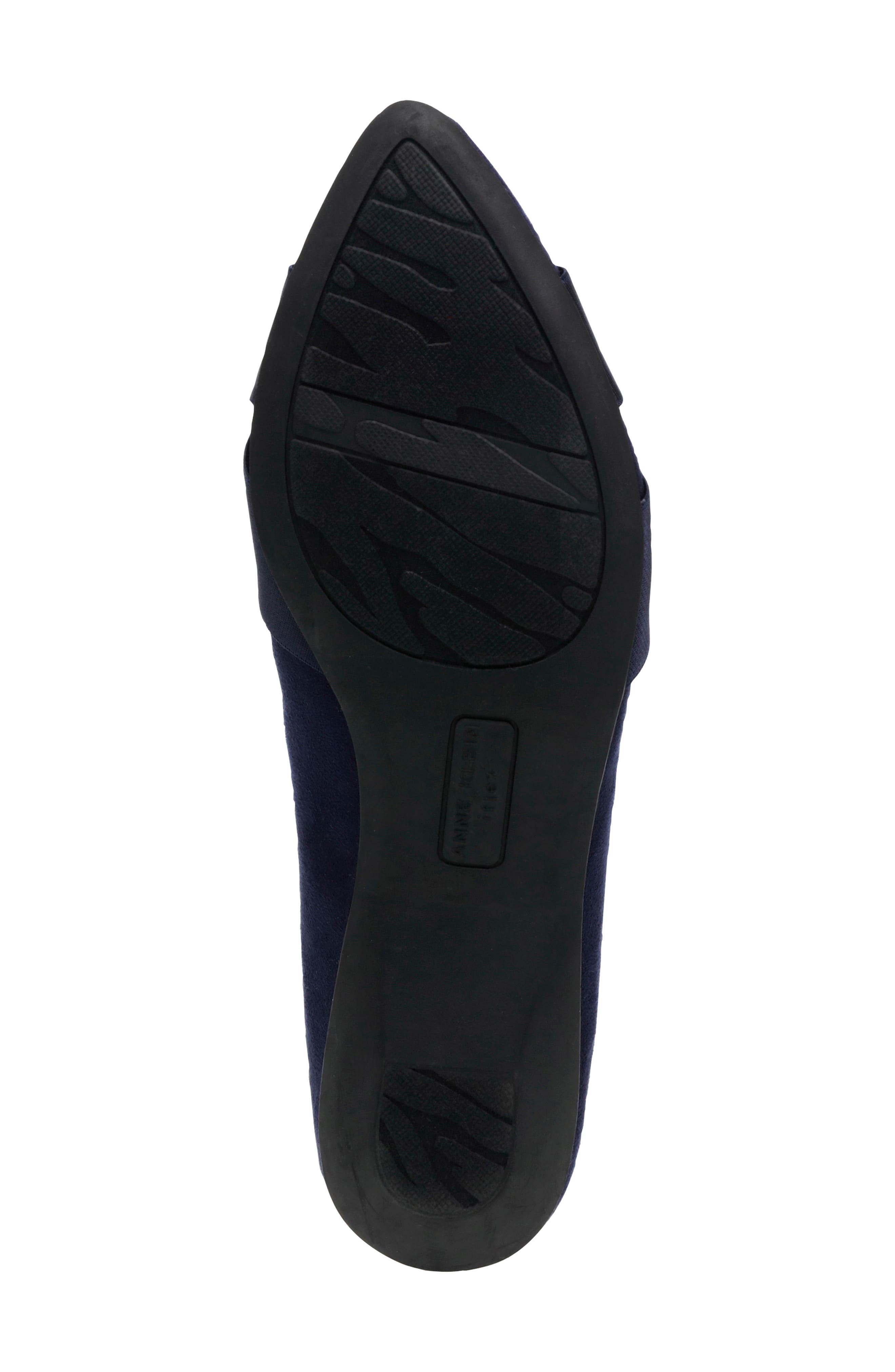 Oalise Pointed Toe Flat, Alternate, color, DARK NAVY/ DARK NAVY FABRIC