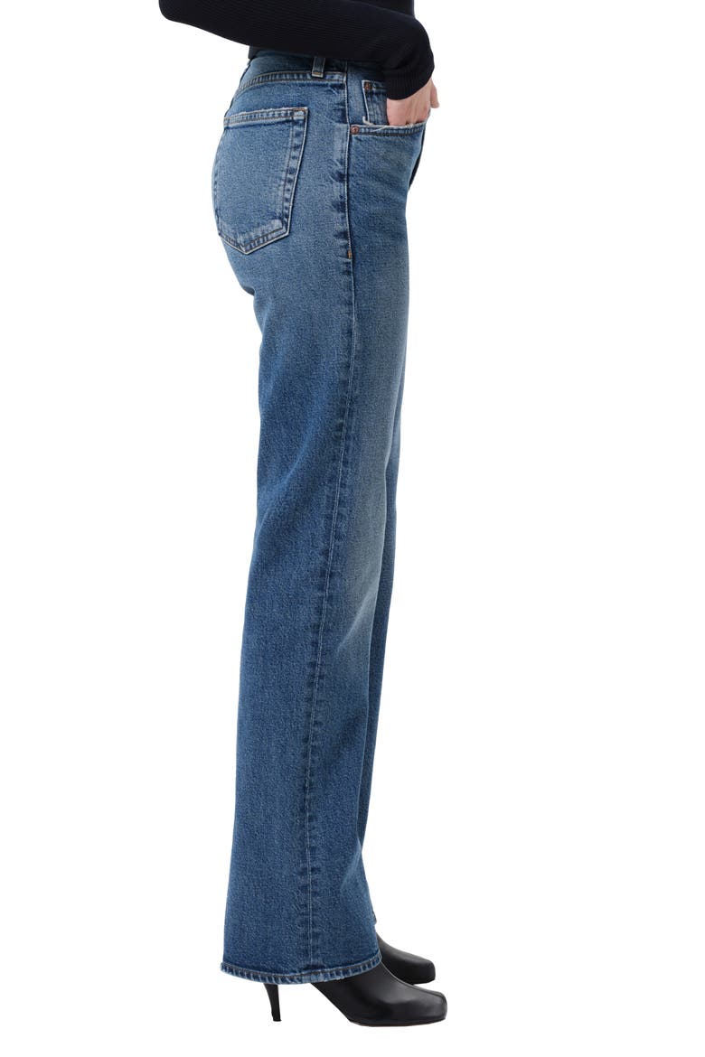Kick Bootcut Jeans, Alternate, color, CURVE MD WORN IND