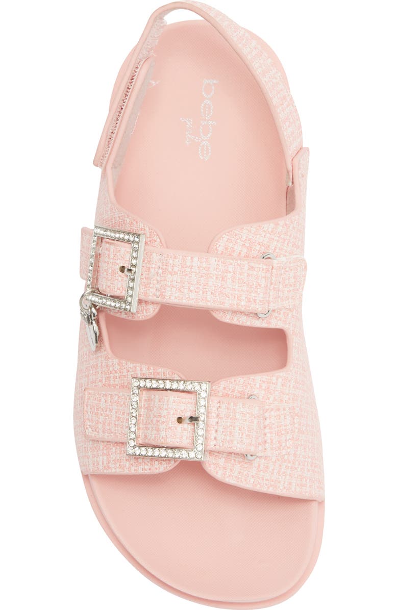 bebe Kids' Charm Slide Sandal, Alternate, color, Pink