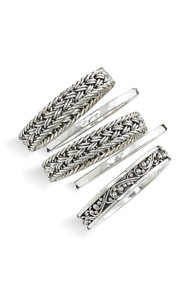 Lois Hill Sterling Silver Stackable Rings, Main, color, 