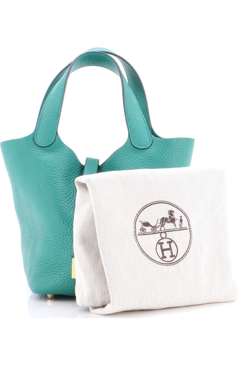 Pre-Owned Hermes Picotin Lock Bag Clemence PM, Alternate, color, Vert Vertigo