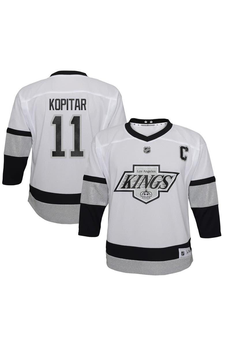 Outerstuff Preschool Anze Kopitar White Los Angeles Kings 2021/22 Alternate Replica Player Jersey, Main, color, 