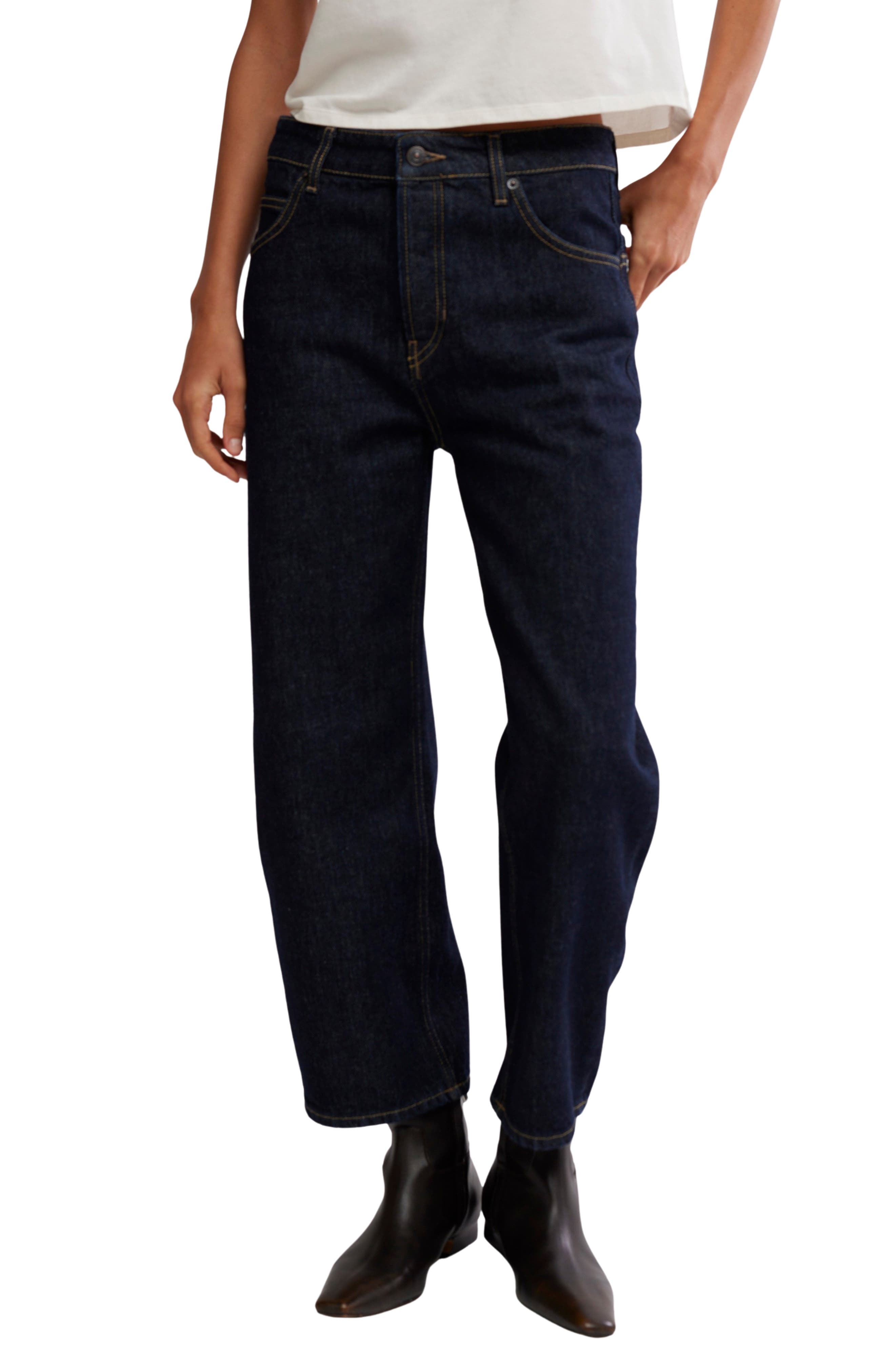 Free People Deep Trance High Waist Crop Jeans