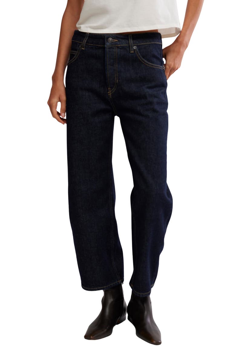 Deep Trance High Waist Crop Jeans, Main, color, RINSE
