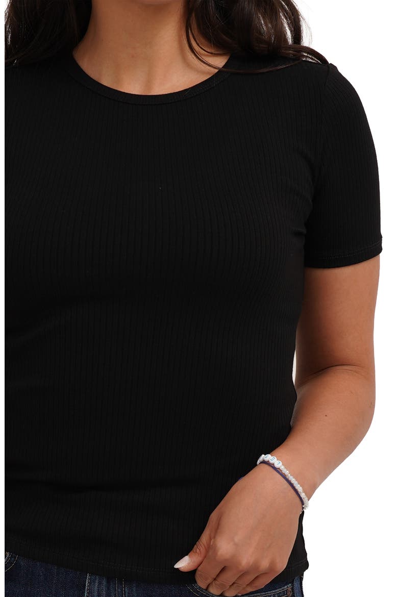 Short Sleeve Crew T-Shirt, Alternate, color, BLACK