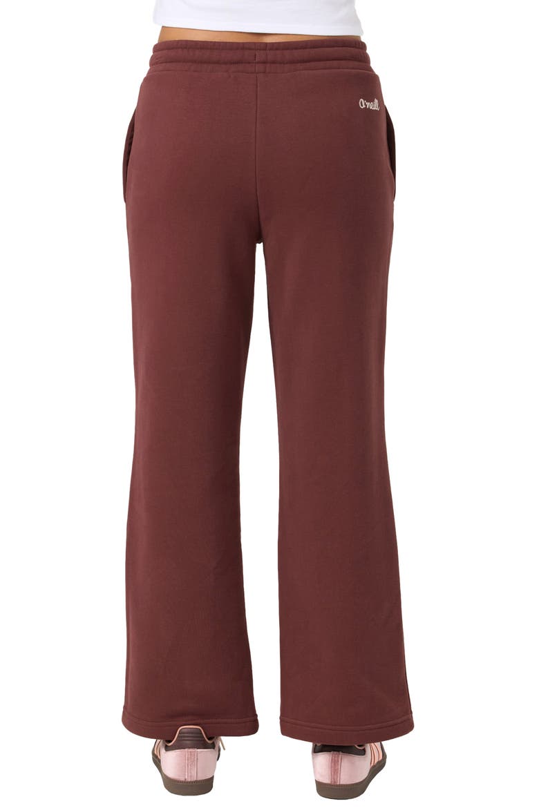 Straight Leg Fleece Sweatpants, Alternate, color, CHOCOLATE
