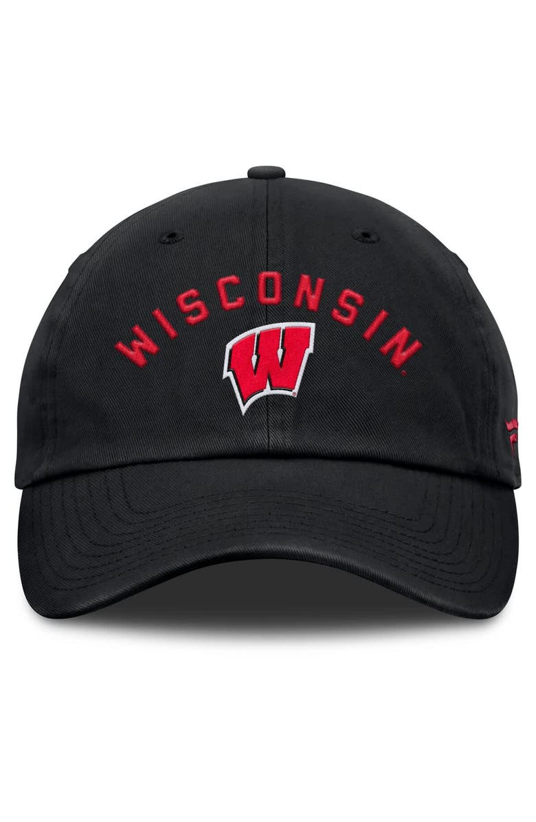 FANATICS Men's Fanatics Black Wisconsin Badgers Myth Adjustable Hat, Alternate, color, Black