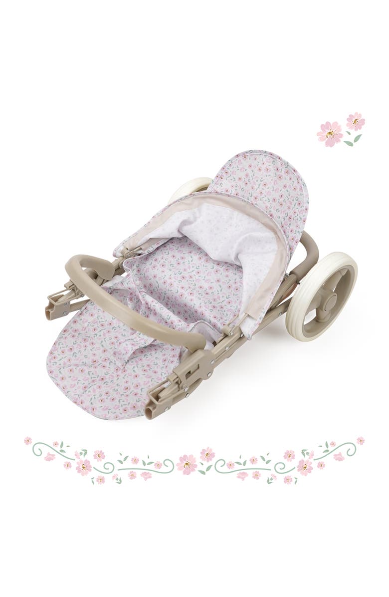 509 Crew Little Flora Mabelle Duo Twin Doll Stroller, Alternate, color, Beige