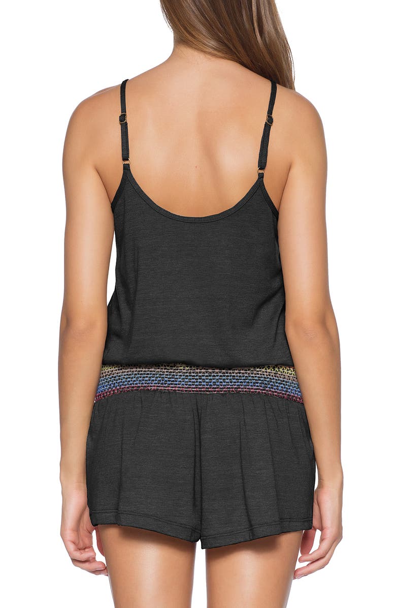 Soluna Sunset Smocked Cover-Up Romper, Alternate, color, 