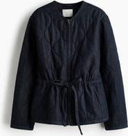 H&M Quilted Denim Jacket