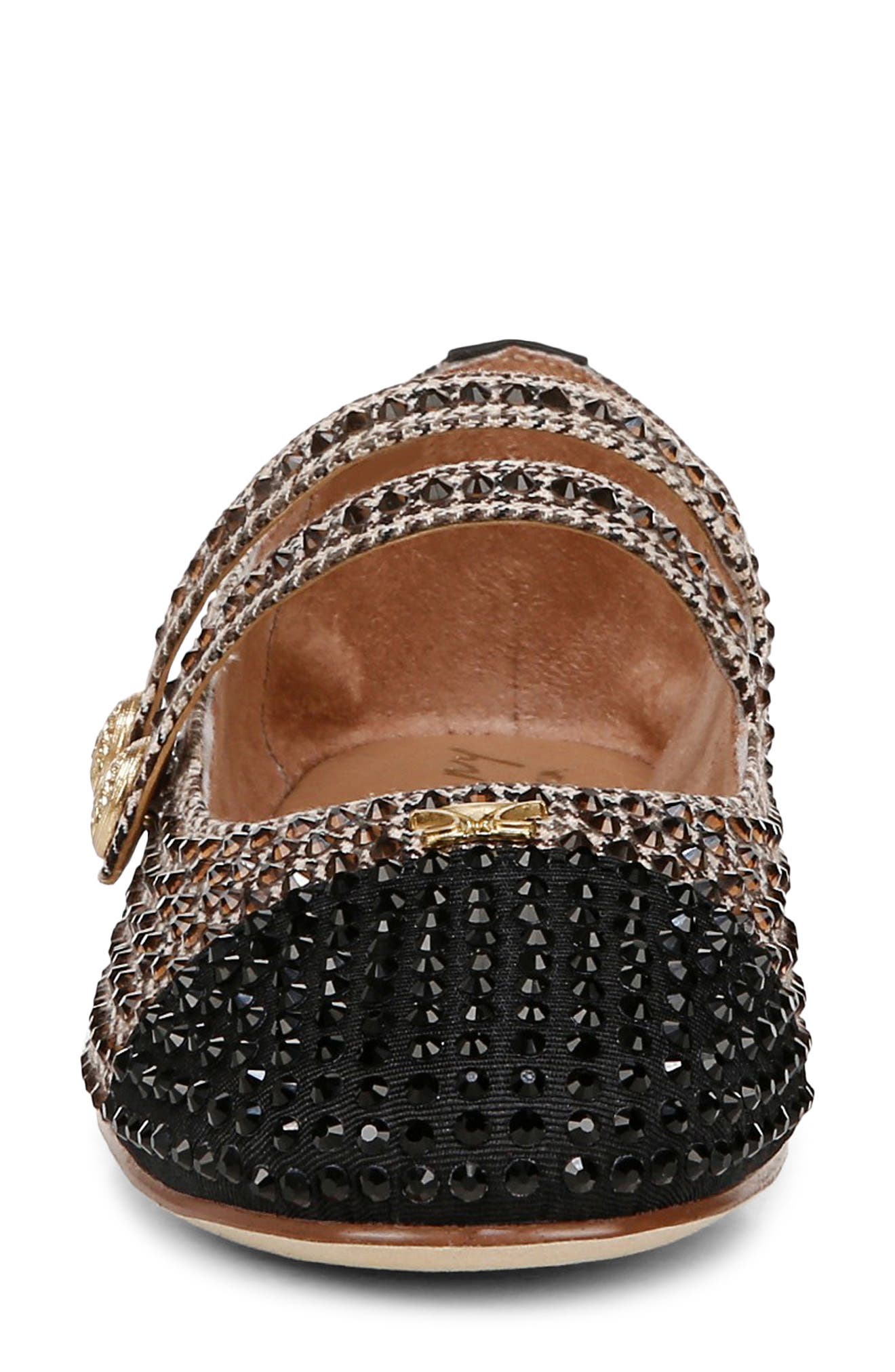 Circus NY by Sam Edelman Zoey Cap Toe Mary Jane Flat, Alternate, color, Black Natural Multi