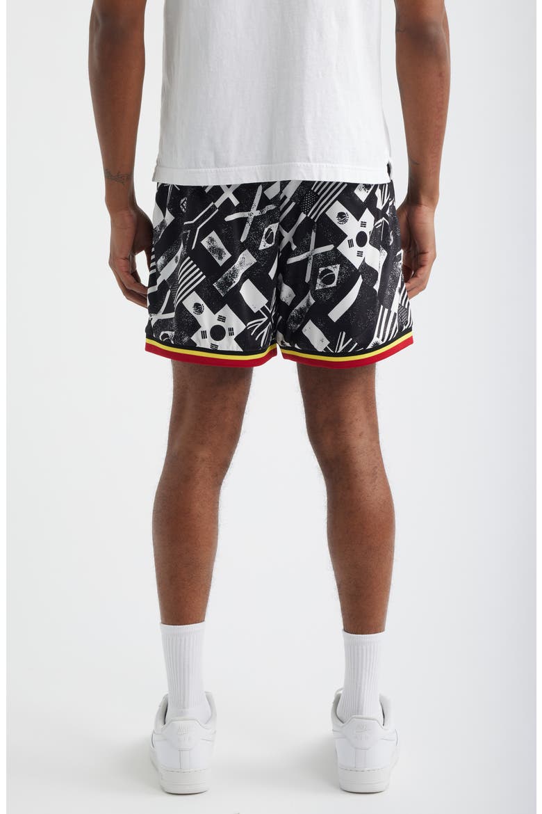SMILEY® International Flag Soccer Shorts, Alternate, color, WHITE