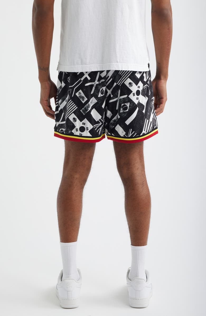 MARKET SMILEY<sup>®</sup> International Flag Soccer Shorts, Alternate, color, White
