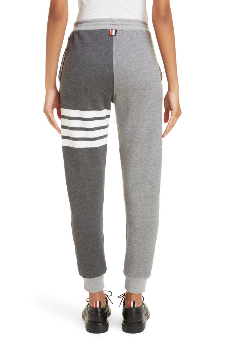 Four-Bar Cotton Joggers, Alternate, color, TONAL GREY