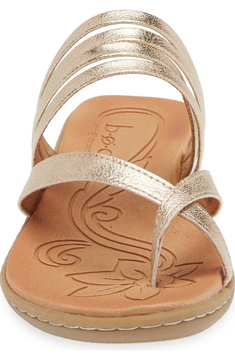 B O C BY BØRN Alisha Toe Loop Sandal, Alternate, color, Champagne Metallic