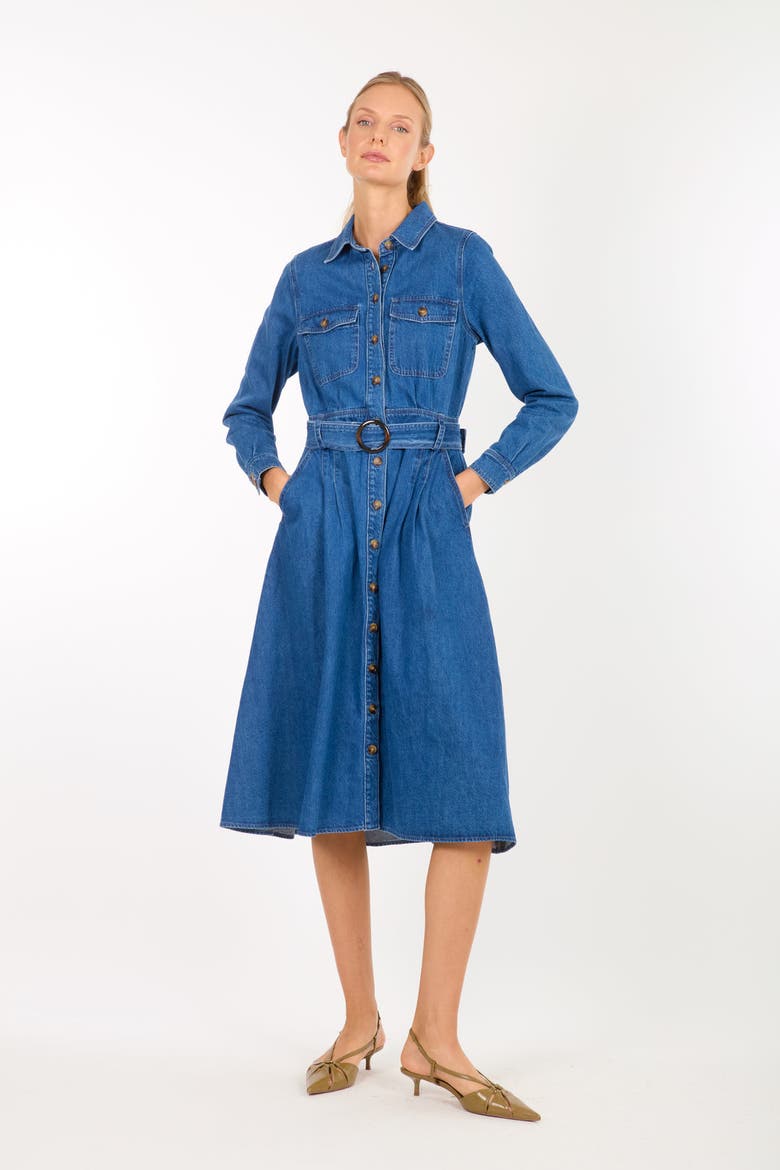 Arrowleigh Dress, Alternate, color, Denim Garment Wash