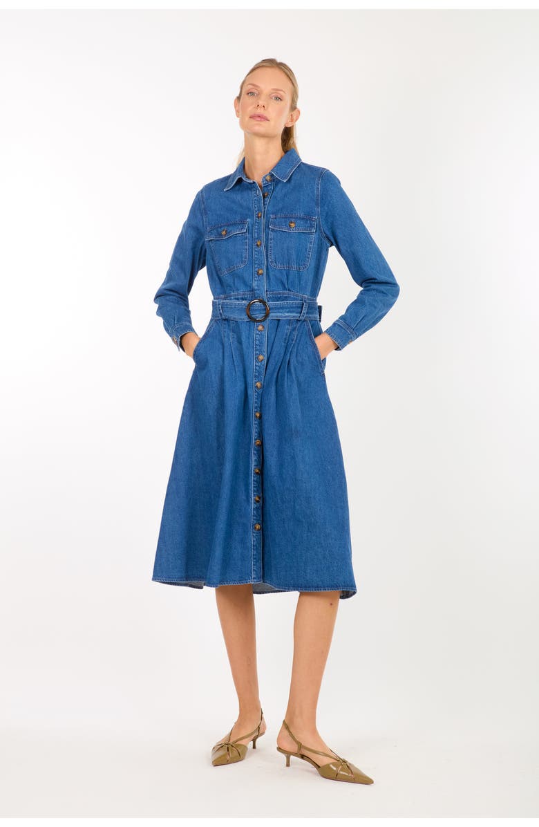 Super Natural by Secret Mission Arrowleigh Dress, Alternate, color, Denim Garment Wash