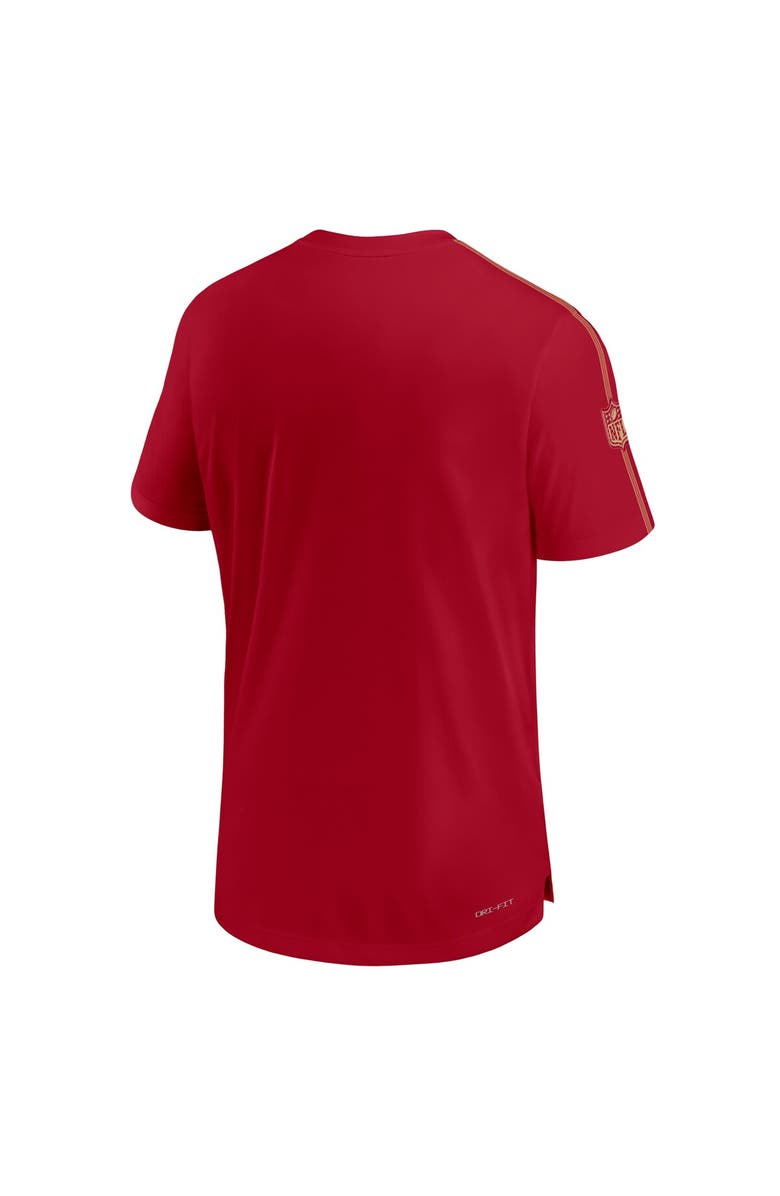 Nike Men's Nike Scarlet San Francisco 49ers 2024 Sideline Coach UV Performance T-Shirt, Alternate, color,