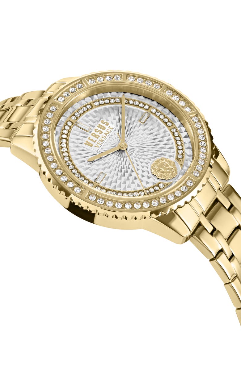 VERSUS Versace Montorgueil Bracelet Watch, 38mm, Alternate, color, Gold/ White