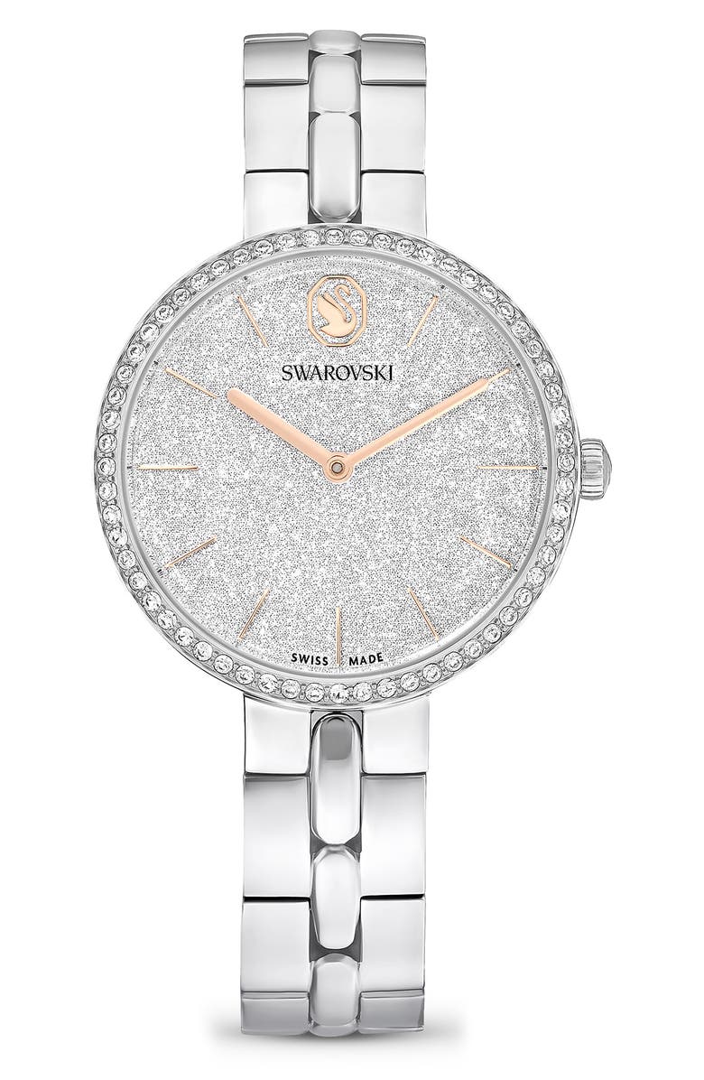 Swarovski Cosmopolitan Bracelet Watch, 40mm, Main, color, Silver