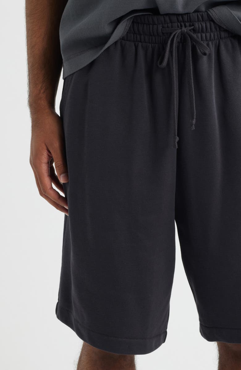 BP. Baggy Terry Sweat Shorts, Alternate, color, Black Faded