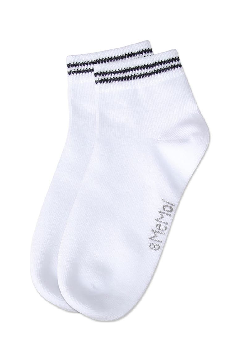 Ziggy Double Ring Anklet Sock, Alternate, color, Black