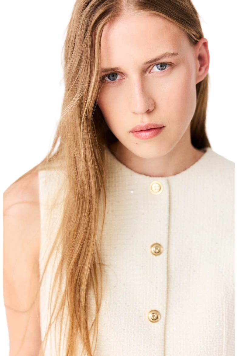 Long tweed jacket, Alternate, color, Ecru