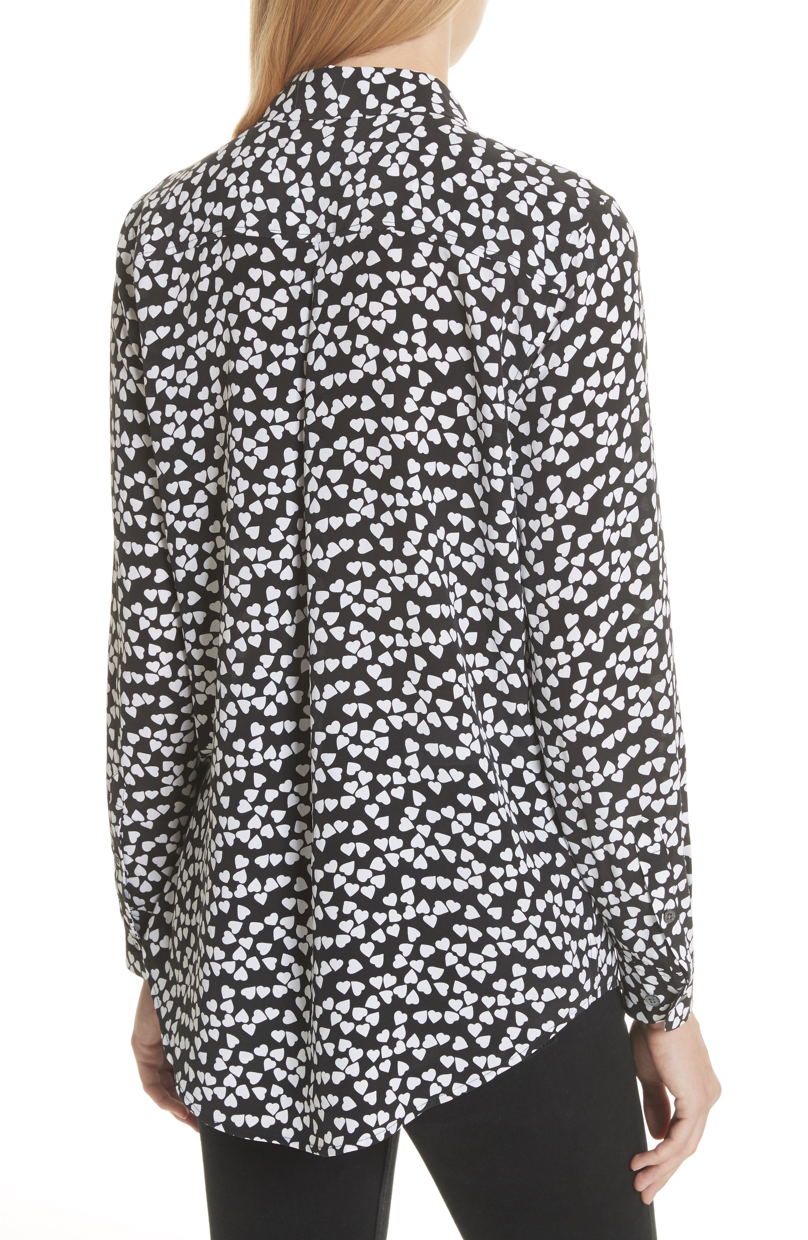 Essential Heart Print Silk Shirt - image 2