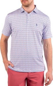 TailorByrd Bottoms Up Print Performance Polo
