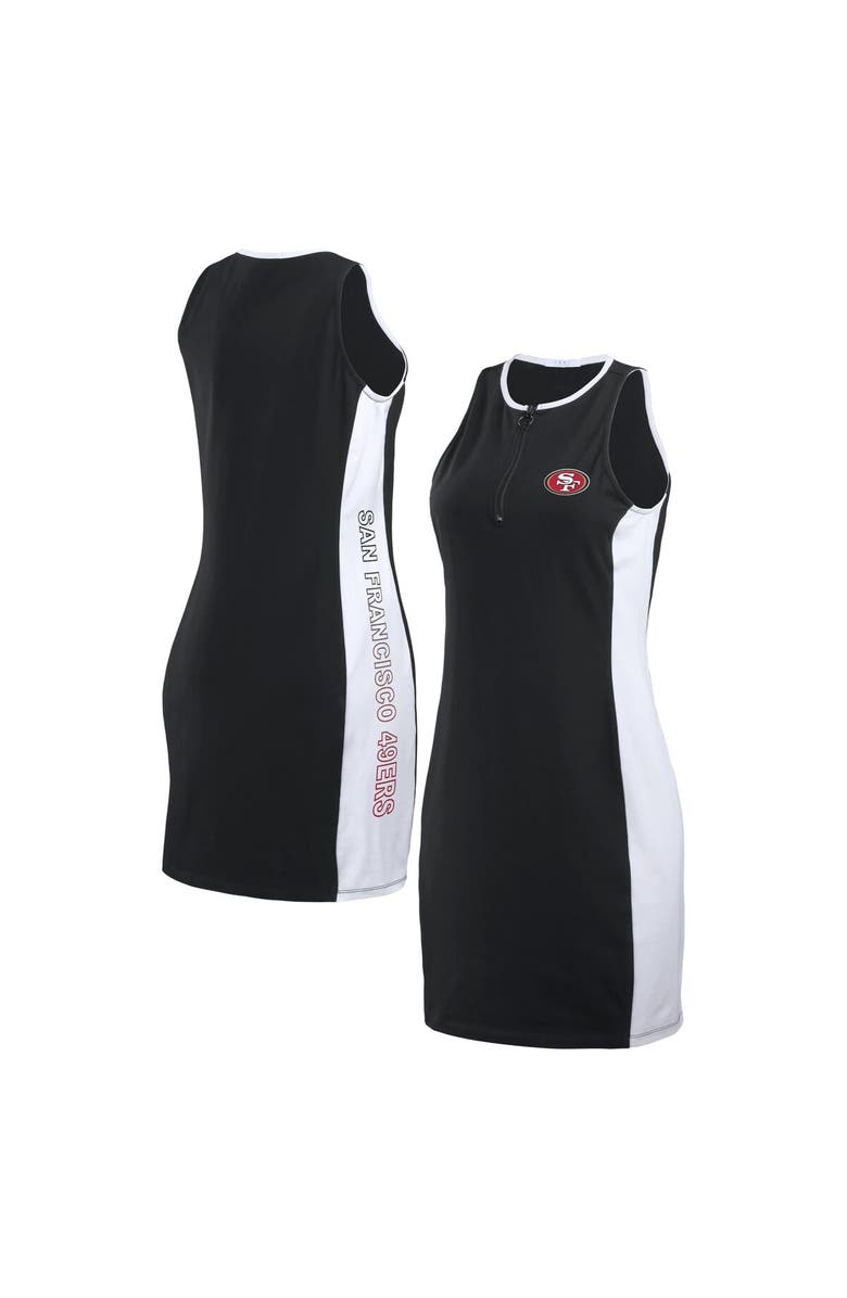 WEAR by Erin Andrews Women's WEAR by Erin Andrews Black San Francisco 49ers Bodyframing Tank Dress, Main, color,
